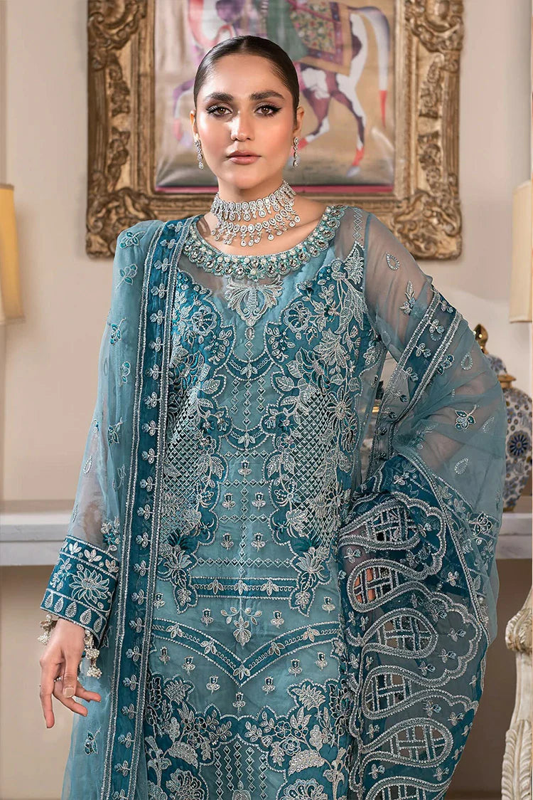 Picture of D 003 Groove SKy JJ Embellished Luxury Collection Vol 2 - Available at Raja Sahib