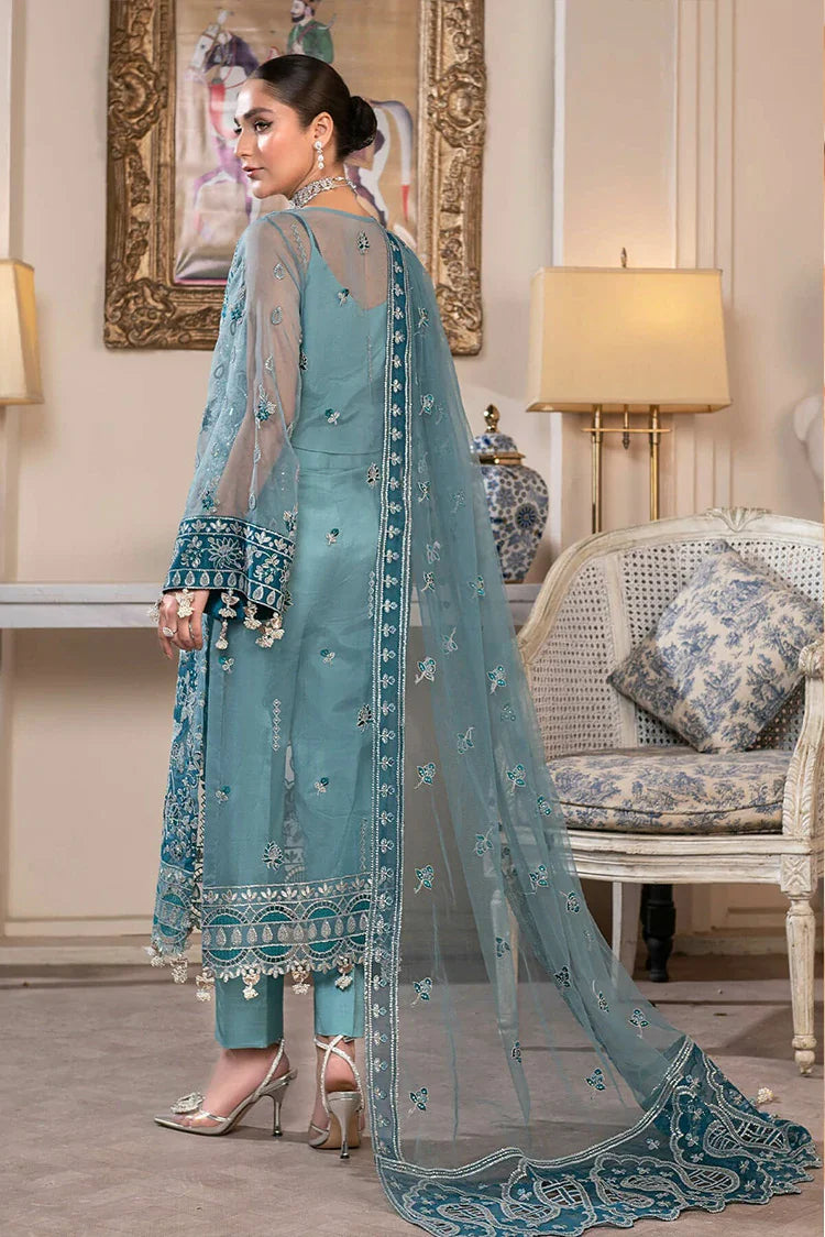 Picture of D 003 Groove SKy JJ Embellished Luxury Collection Vol 2 - Available at Raja Sahib