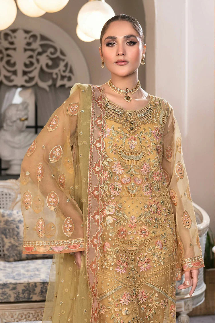 Picture of D 004 Amber Field JJ Embellished Luxury Collection Vol 2 - Available at Raja Sahib