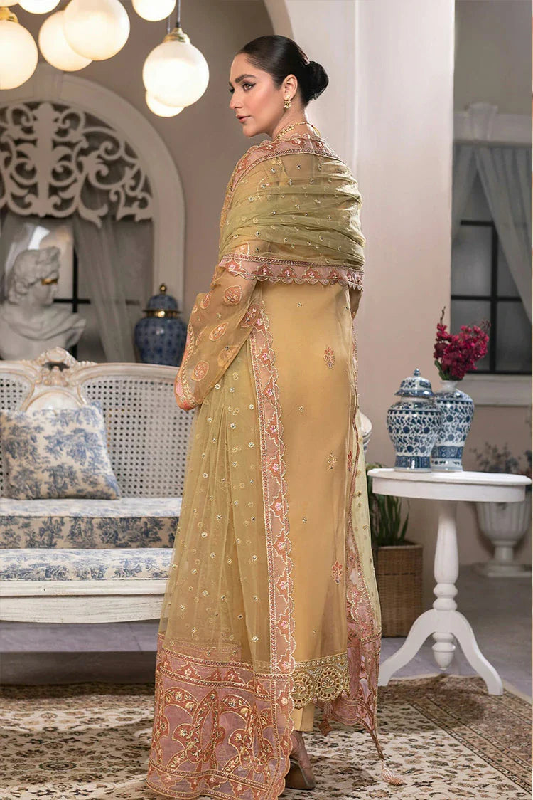 Picture of D 004 Amber Field JJ Embellished Luxury Collection Vol 2 - Available at Raja Sahib