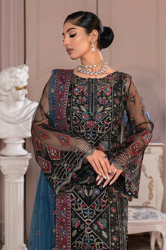 Picture of D 005 Night Bloom JJ Embellished Luxury Collection Vol 2 - Available at Raja Sahib