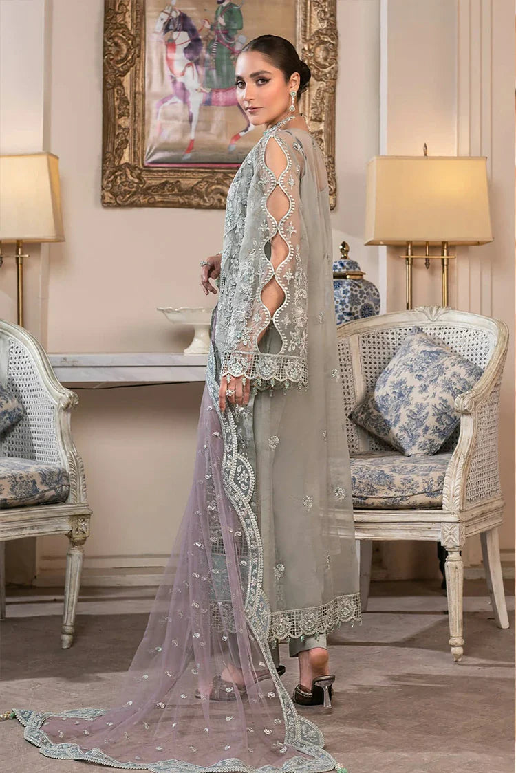 Picture of D 006 Gray Smoke JJ Embellished Luxury Collection Vol 2 - Available at Raja Sahib