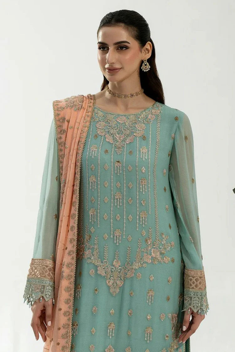 Picture of Noor e Fajar - Zahra Luxury Festive Chiffon Collection - ZR-02 - Unstitched - Available at Raja Sahib