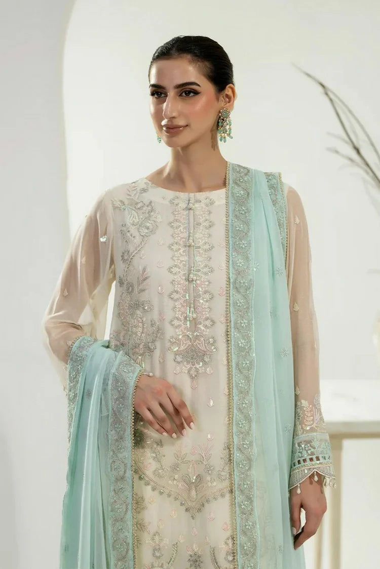Picture of Noor e Fajar - Zahra Luxury Festive Chiffon Collection - ZR-04 - Unstitched - Available at Raja Sahib