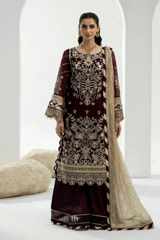 Picture of Noor e Fajar - Zahra Luxury Festive Chiffon Collection - ZR-05 - Unstitched - Available at Raja Sahib