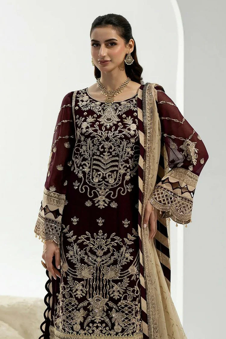 Picture of Noor e Fajar - Zahra Luxury Festive Chiffon Collection - ZR-05 - Unstitched - Available at Raja Sahib