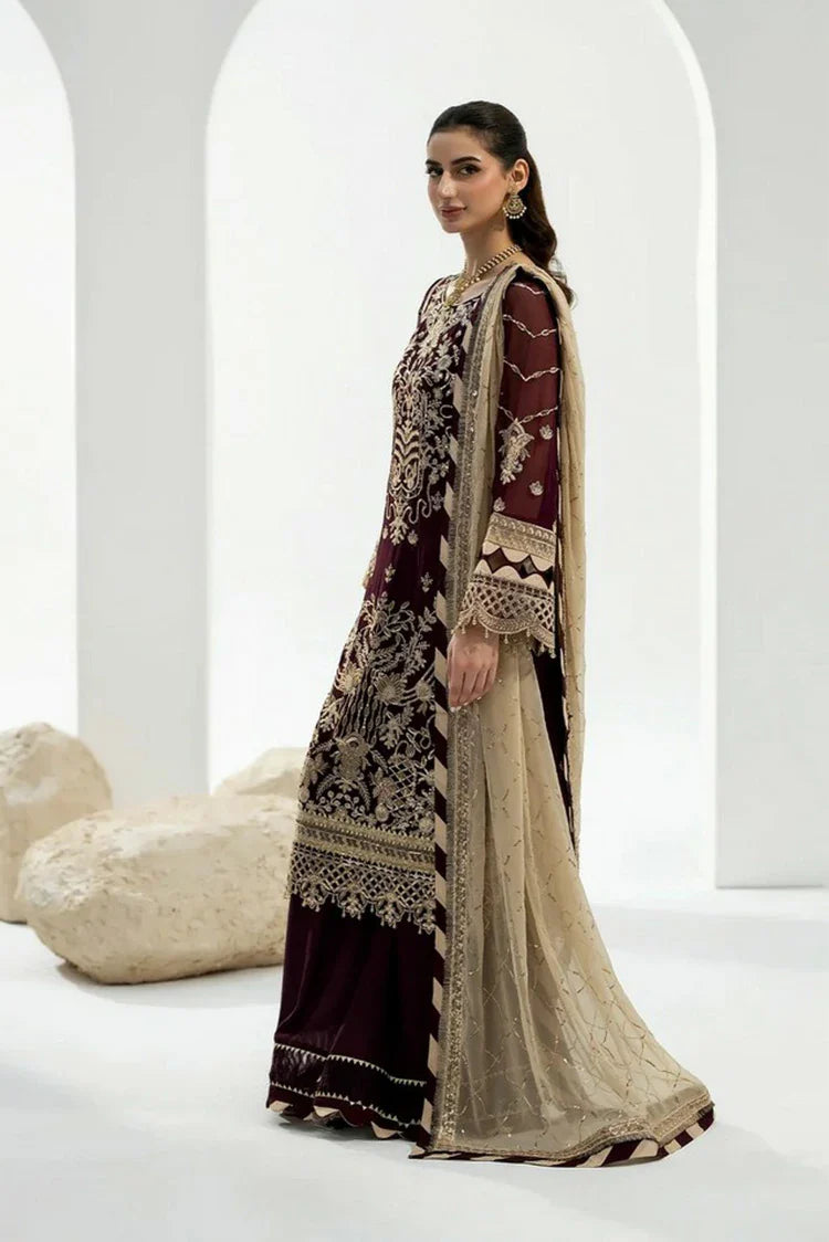Picture of Noor e Fajar - Zahra Luxury Festive Chiffon Collection - ZR-05 - Unstitched - Available at Raja Sahib