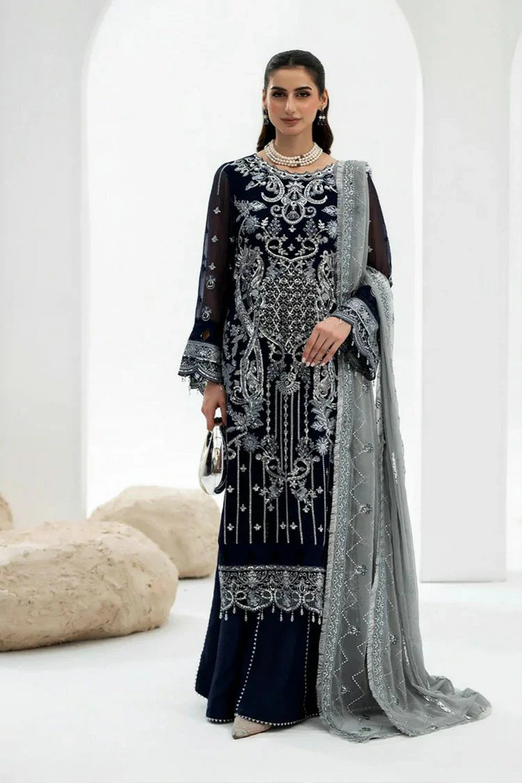 Picture of Noor e Fajar - Zahra Luxury Festive Chiffon Collection - ZR-08 - Unstitched - Available at Raja Sahib