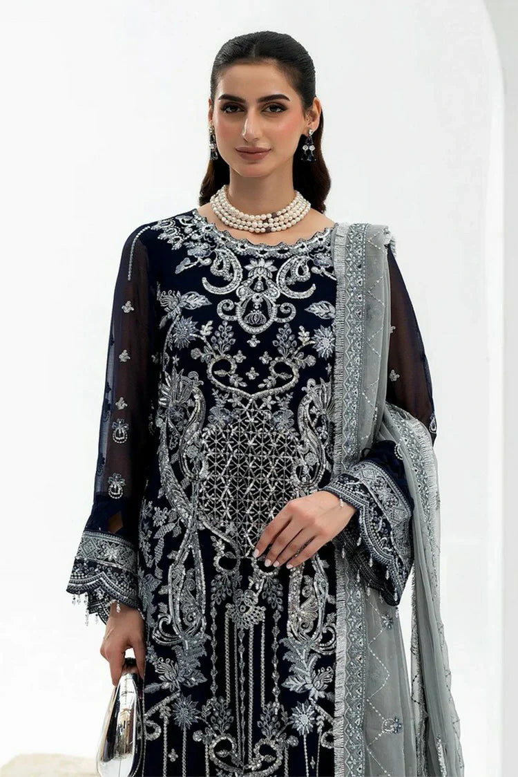Picture of Noor e Fajar - Zahra Luxury Festive Chiffon Collection - ZR-08 - Unstitched - Available at Raja Sahib