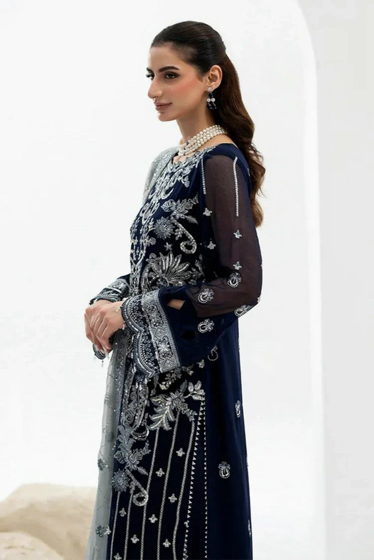 Picture of Noor e Fajar - Zahra Luxury Festive Chiffon Collection - ZR-08 - Unstitched - Available at Raja Sahib