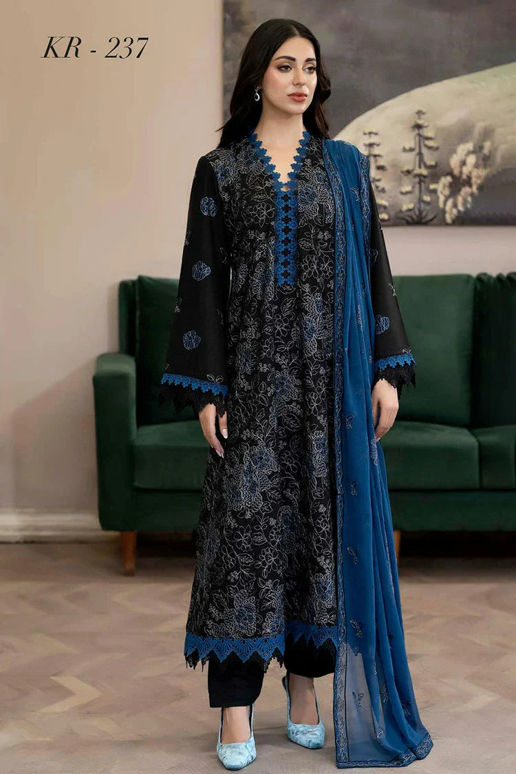 Picture of Noor e Fajar - Marjjan Embroidered Karandi Collection - KR-237 - Unstitched - Available at Raja Sahib
