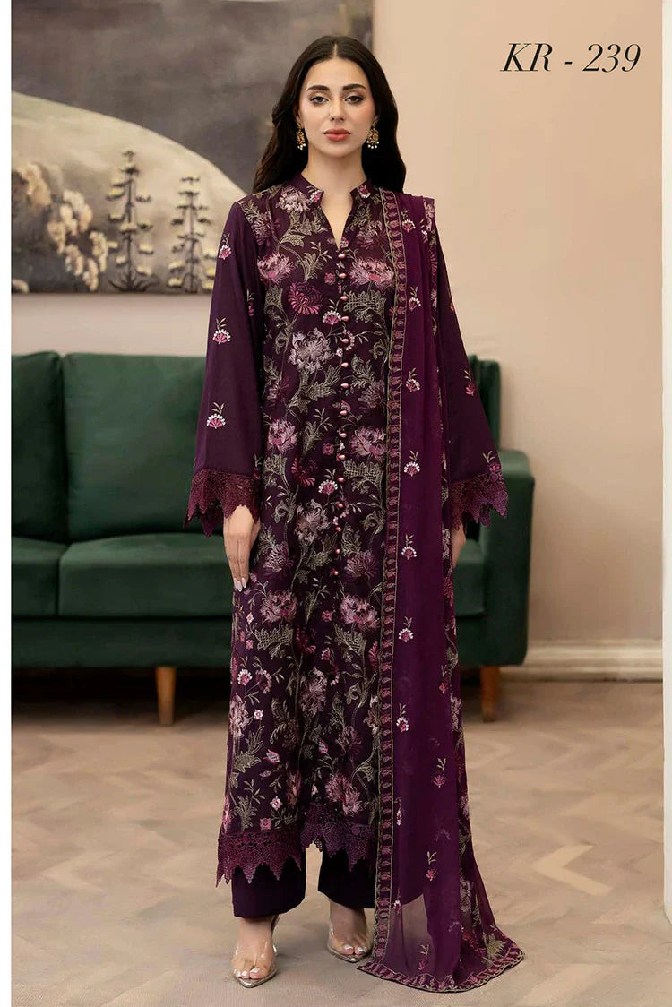 Picture of Noor e Fajar - Marjjan Embroidered Karandi Collection - KR-239 - Unstitched - Available at Raja Sahib
