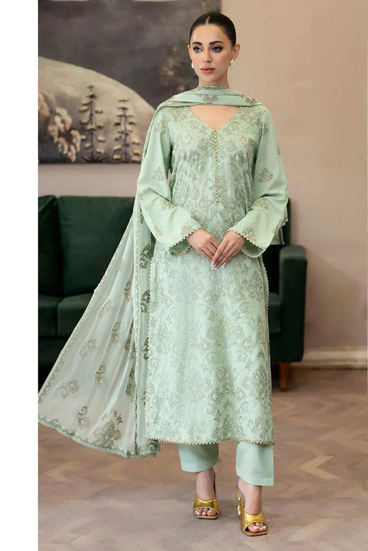 Picture of Noor e Fajar - Marjjan Embroidered Karandi Collection - KR-242 - Unstitched - Available at Raja Sahib