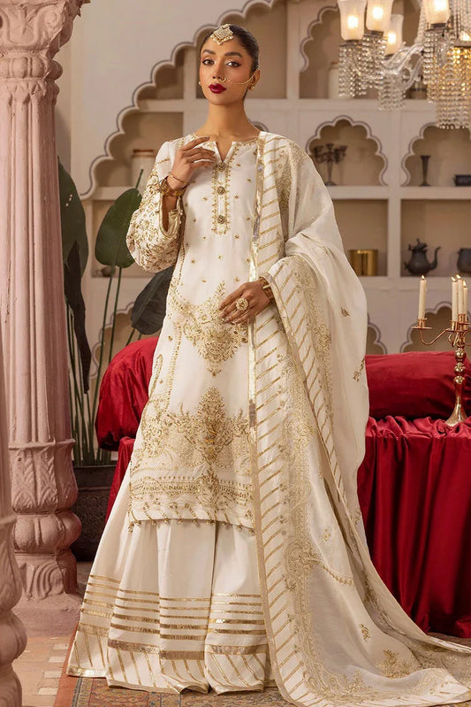 Picture of Tessa - Bridal Wear Dresses Collection - Masakli (D-03 White) - Unstitched - Available at Raja Sahib