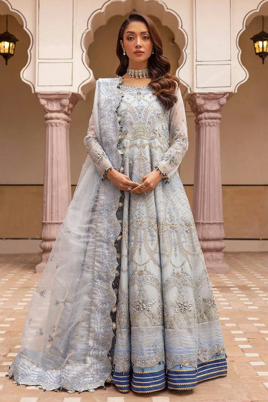 Picture of Tessa - Bridal Wear Dresses Collection - Nelam (D-05 Sky Blue Mexi) - Unstitched - Available at Raja Sahib