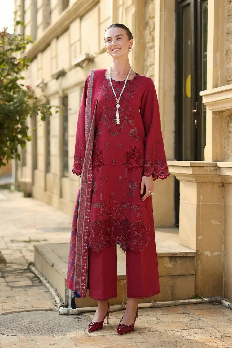 Picture of Rang Rasiya - Carnation Winter Luxury Shawl Edit - 10 Mocha - Unstitched - Available at Raja Sahib