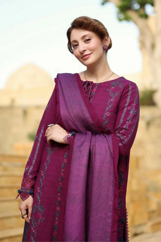 Picture of Rang Rasiya - Carnation Winter Luxury Shawl Edit - 12 Frappe - Unstitched - Available at Raja Sahib