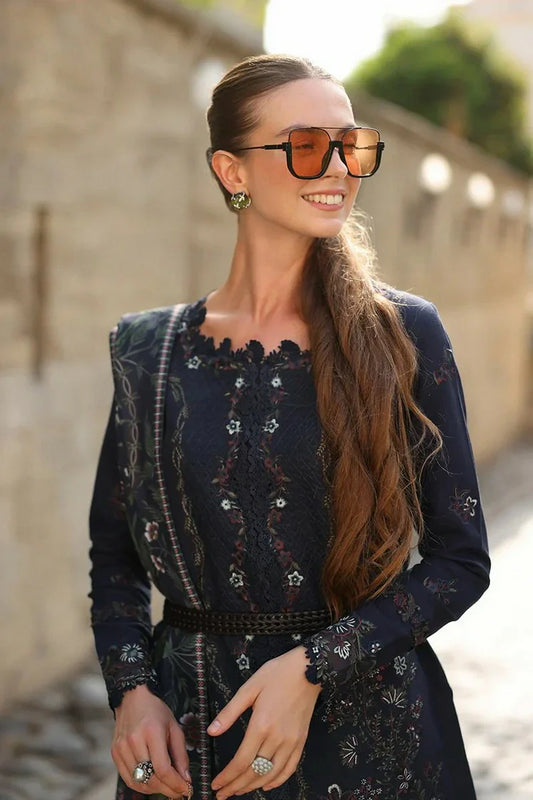 Picture of Rang Rasiya - Carnation Winter Luxury Shawl Edit - 13 Americano - Unstitched - Available at Raja Sahib