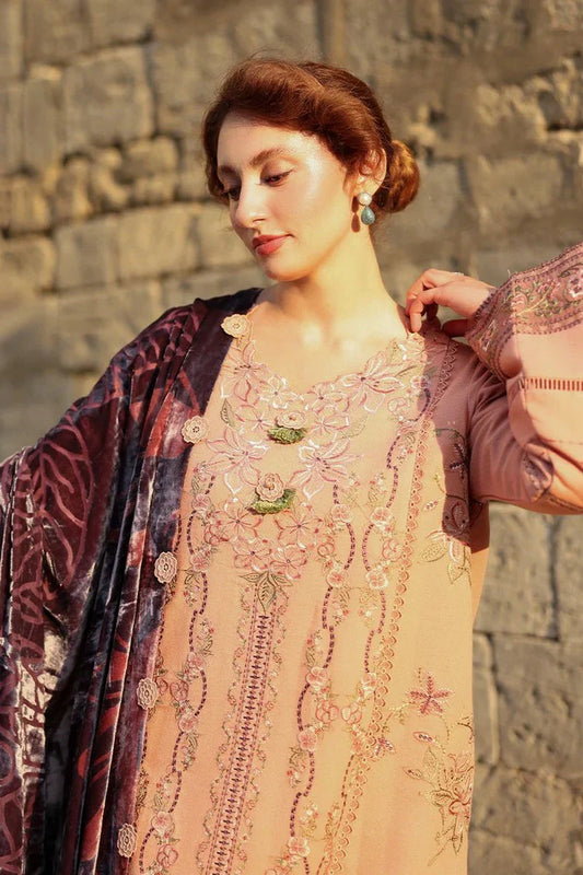 Picture of Rang Rasiya - Carnation Winter Luxury Shawl Edit - 03 Latte - Unstitched - Available at Raja Sahib