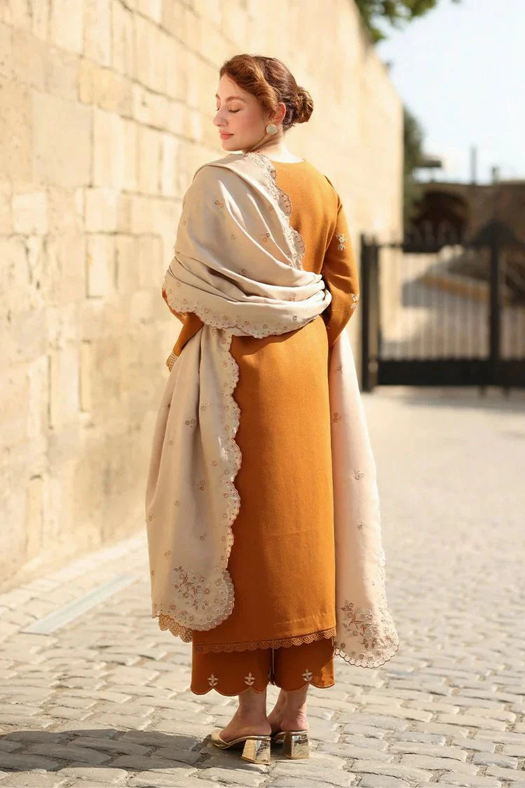 Picture of Rang Rasiya - Carnation Winter Luxury Shawl Edit - 07 Cappuccino - Unstitched - Available at Raja Sahib