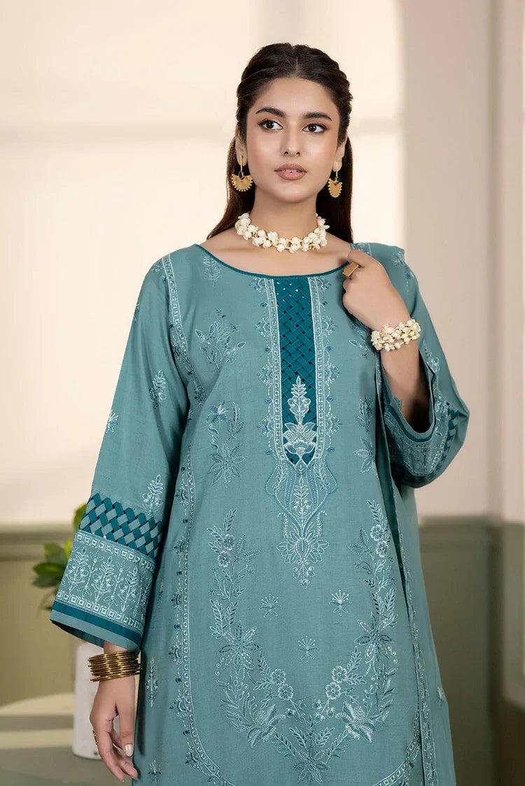 Picture of Noor e Fajar - Nisha Embroidered Winter Raw Silk Collection - IS-010 - Unstitched - Available at Raja Sahib