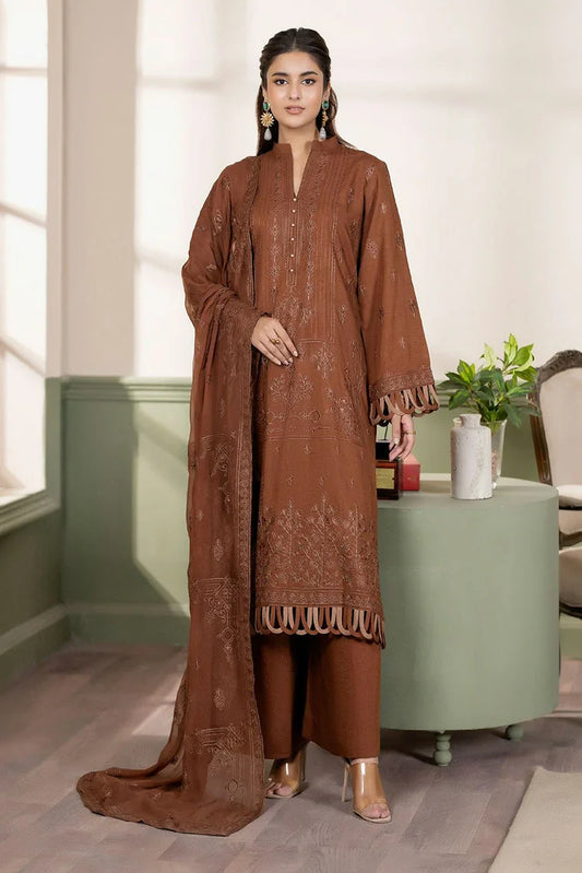 Picture of Noor e Fajar - Nisha Embroidered Winter Raw Silk Collection - IS-012 - Unstitched - Available at Raja Sahib
