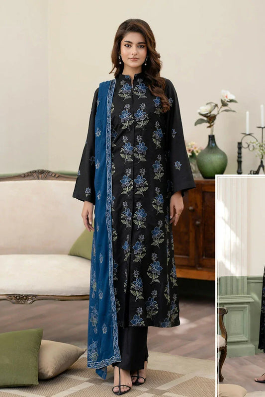 Picture of Noor e Fajar - Nisha Embroidered Winter Raw Silk Collection - IS-002 - Unstitched - Available at Raja Sahib