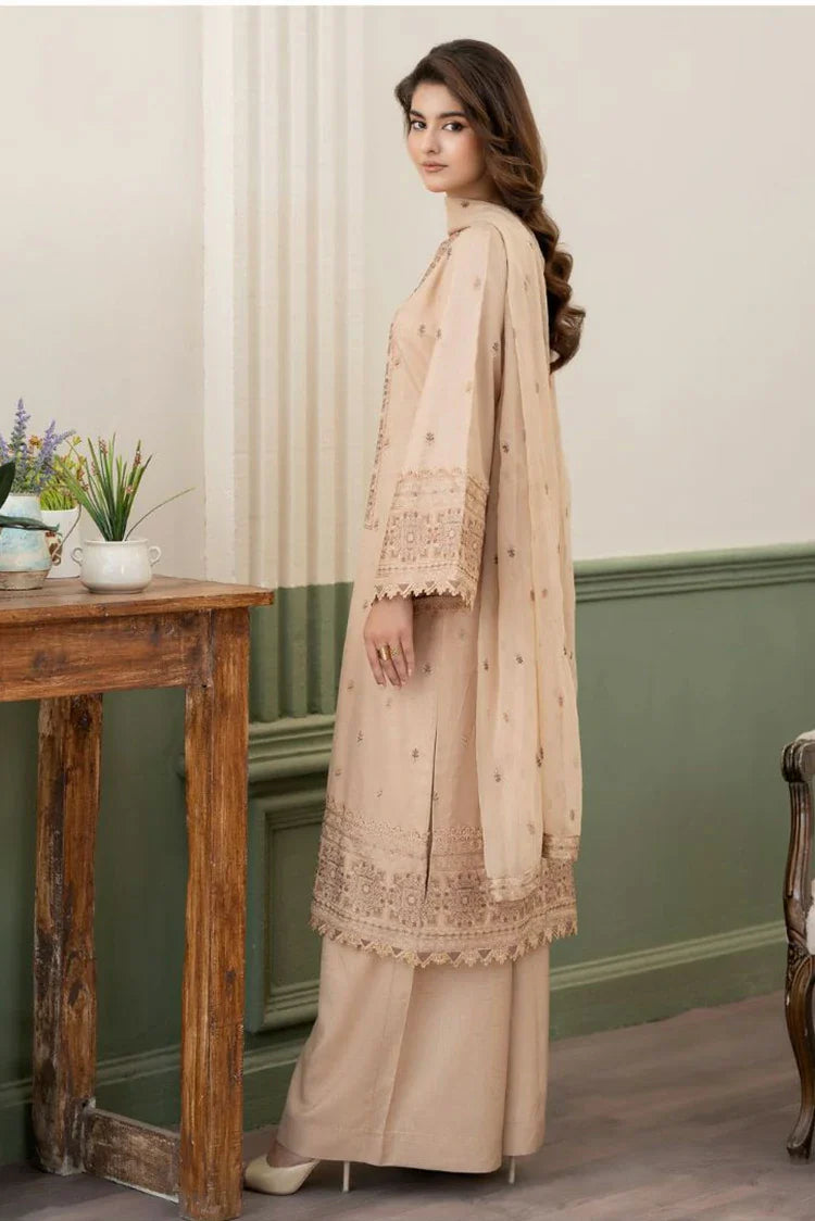 Picture of Noor e Fajar - Nisha Embroidered Winter Raw Silk Collection - IS-003 - Unstitched - Available at Raja Sahib
