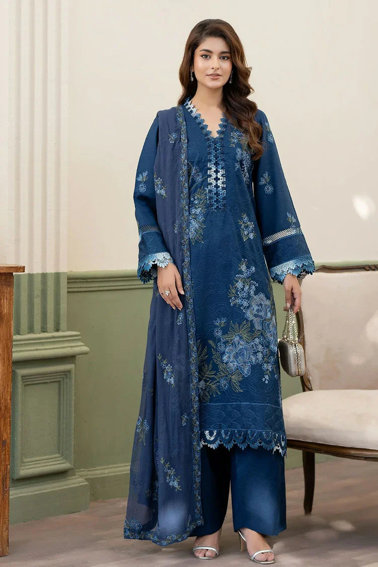 Picture of Noor e Fajar - Nisha Embroidered Winter Raw Silk Collection - IS-005 - Unstitched - Available at Raja Sahib