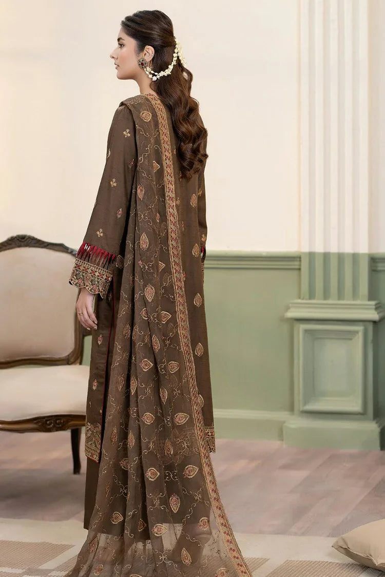 Picture of Noor e Fajar - Nisha Embroidered Winter Raw Silk Collection - IS-007 - Unstitched - Available at Raja Sahib