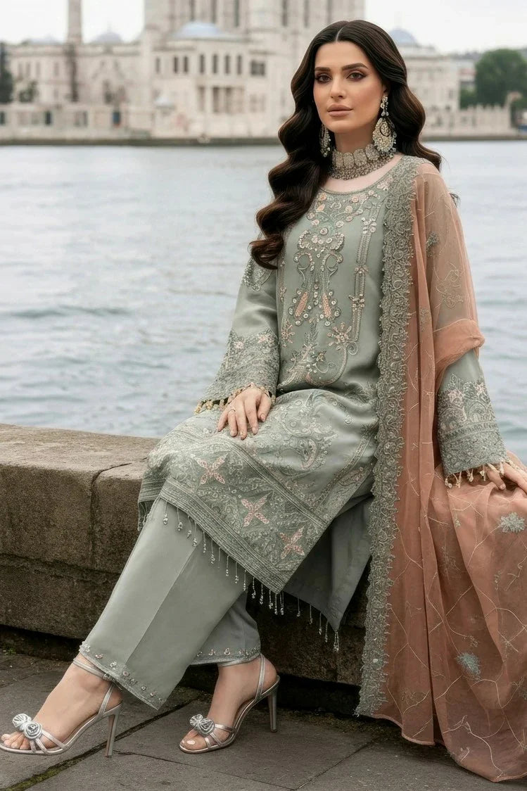 Picture of Imrozia - Mehr e Mah Fall Istanbul Collection - I-245 Dilara Sultan - Unstitched - Available at Raja Sahib