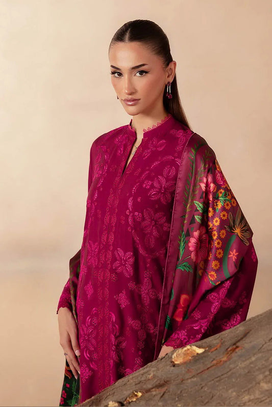 Picture of Rajbari - Sareen Premium Viscose Chikankari Collection - Design 10 - Unstitched - Available at Raja Sahib