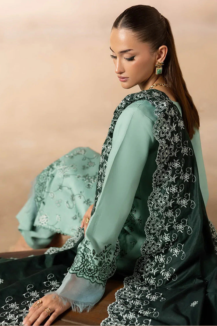 Picture of Rajbari - Sareen Premium Viscose Chikankari Collection - Design 11 - Unstitched - Available at Raja Sahib