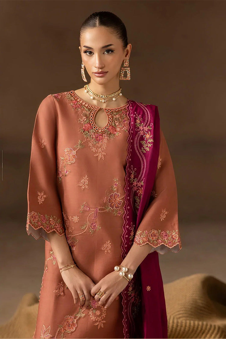 Picture of Rajbari - Sareen Premium Viscose Chikankari Collection - Design 12 - Unstitched - Available at Raja Sahib