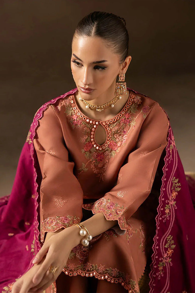 Picture of Rajbari - Sareen Premium Viscose Chikankari Collection - Design 12 - Unstitched - Available at Raja Sahib