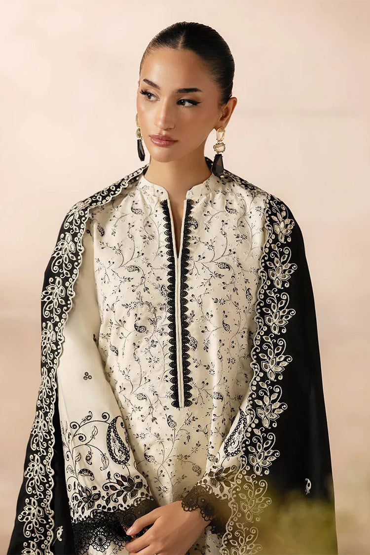 Picture of Rajbari - Sareen Premium Viscose Chikankari Collection - Design 01 - Unstitched - Available at Raja Sahib