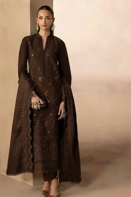 Picture of Rajbari - Sareen Premium Viscose Chikankari Collection - Design 02 - Unstitched - Available at Raja Sahib