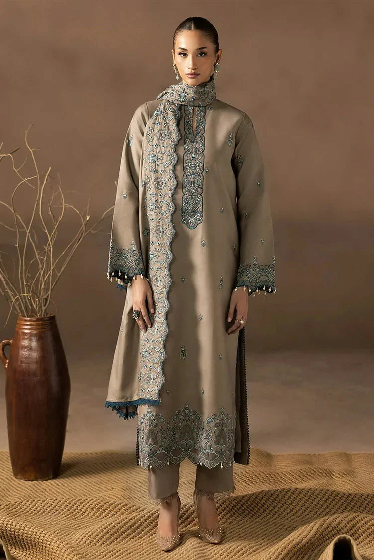 Picture of Rajbari - Sareen Premium Viscose Chikankari Collection - Design 03 - Unstitched - Available at Raja Sahib