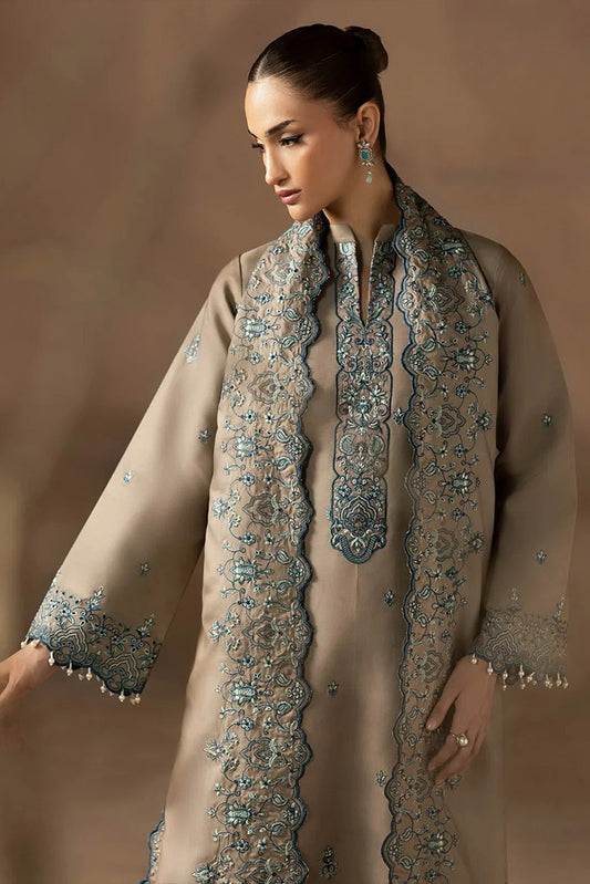 Picture of Rajbari - Sareen Premium Viscose Chikankari Collection - Design 03 - Unstitched - Available at Raja Sahib