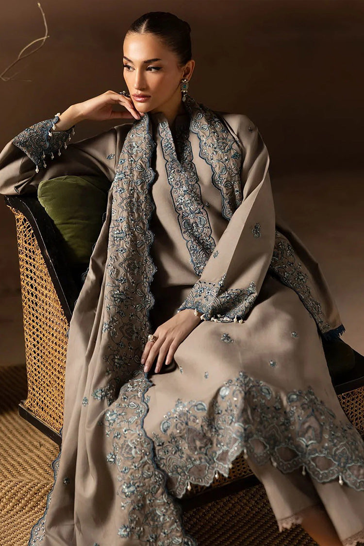 Picture of Rajbari - Sareen Premium Viscose Chikankari Collection - Design 03 - Unstitched - Available at Raja Sahib