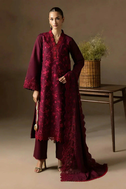 Picture of Rajbari - Sareen Premium Viscose Chikankari Collection - Design 04 - Unstitched - Available at Raja Sahib