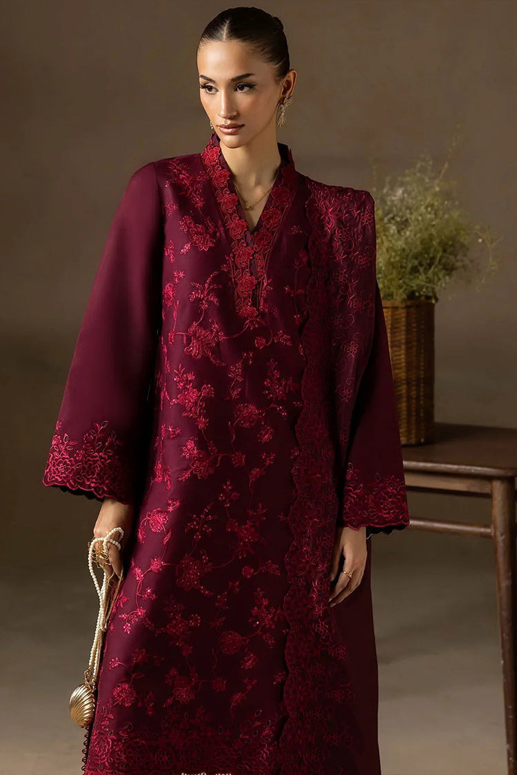 Picture of Rajbari - Sareen Premium Viscose Chikankari Collection - Design 04 - Unstitched - Available at Raja Sahib