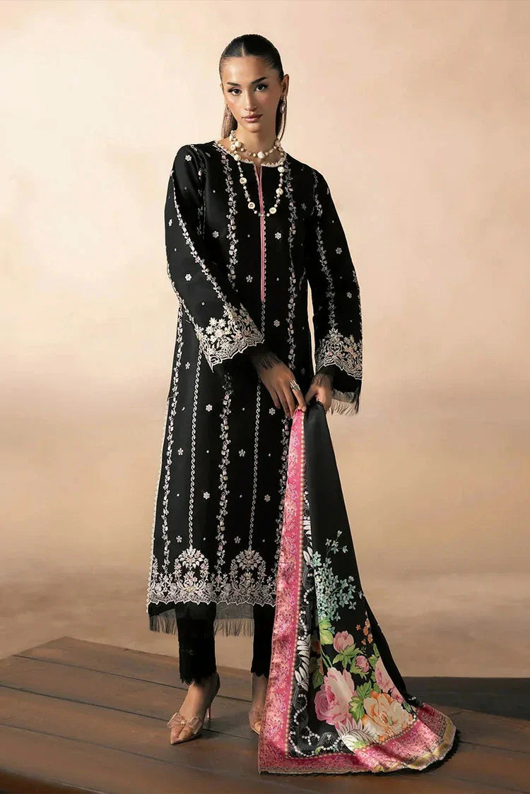 Picture of Rajbari - Sareen Premium Viscose Chikankari Collection - Design 05 - Unstitched - Available at Raja Sahib