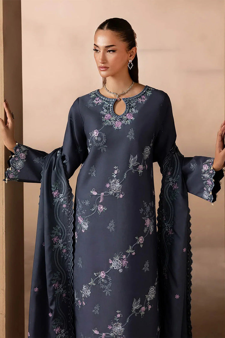 Picture of Rajbari - Sareen Premium Viscose Chikankari Collection - Design 09 - Unstitched - Available at Raja Sahib