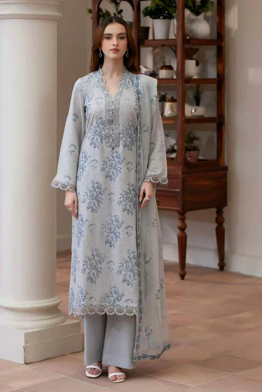 Picture of Noor e Fajar - Miraal Embroidered Plain Karandi Collection - KR-248 - Unstitched - Available at Raja Sahib