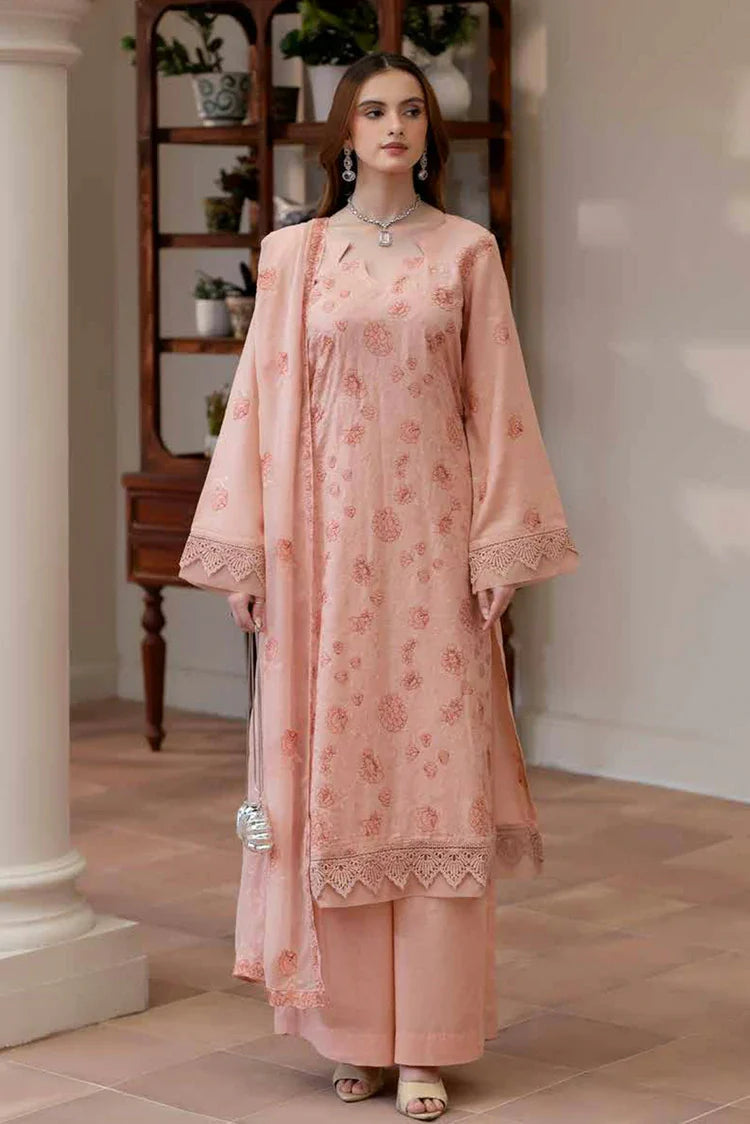Picture of Noor e Fajar - Miraal Embroidered Plain Karandi Collection - KR-249 - Unstitched - Available at Raja Sahib