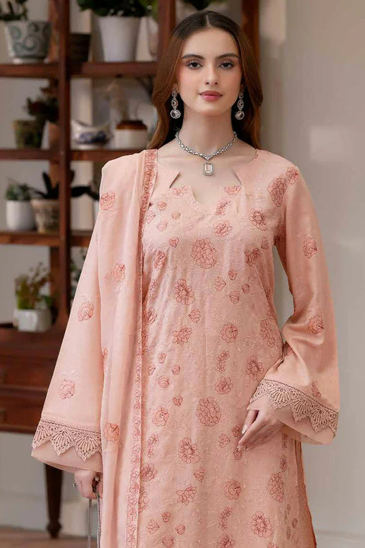 Picture of Noor e Fajar - Miraal Embroidered Plain Karandi Collection - KR-249 - Unstitched - Available at Raja Sahib