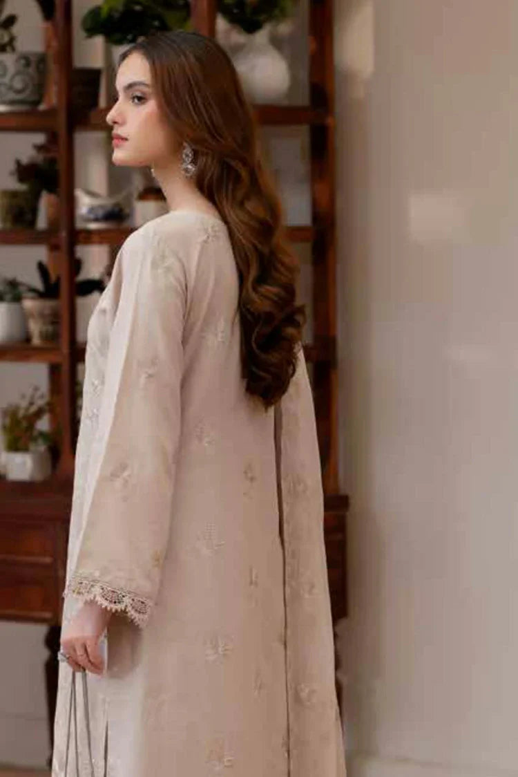 Picture of Noor e Fajar - Miraal Embroidered Plain Karandi Collection - KR-250 - Unstitched - Available at Raja Sahib