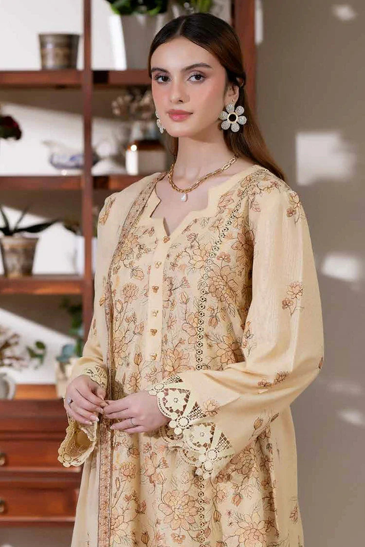 Picture of Noor e Fajar - Miraal Embroidered Plain Karandi Collection - KR-251 - Unstitched - Available at Raja Sahib