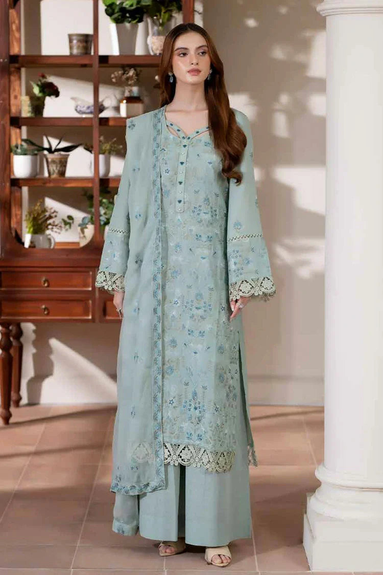 Picture of Noor e Fajar - Miraal Embroidered Plain Karandi Collection - KR-253 - Unstitched - Available at Raja Sahib